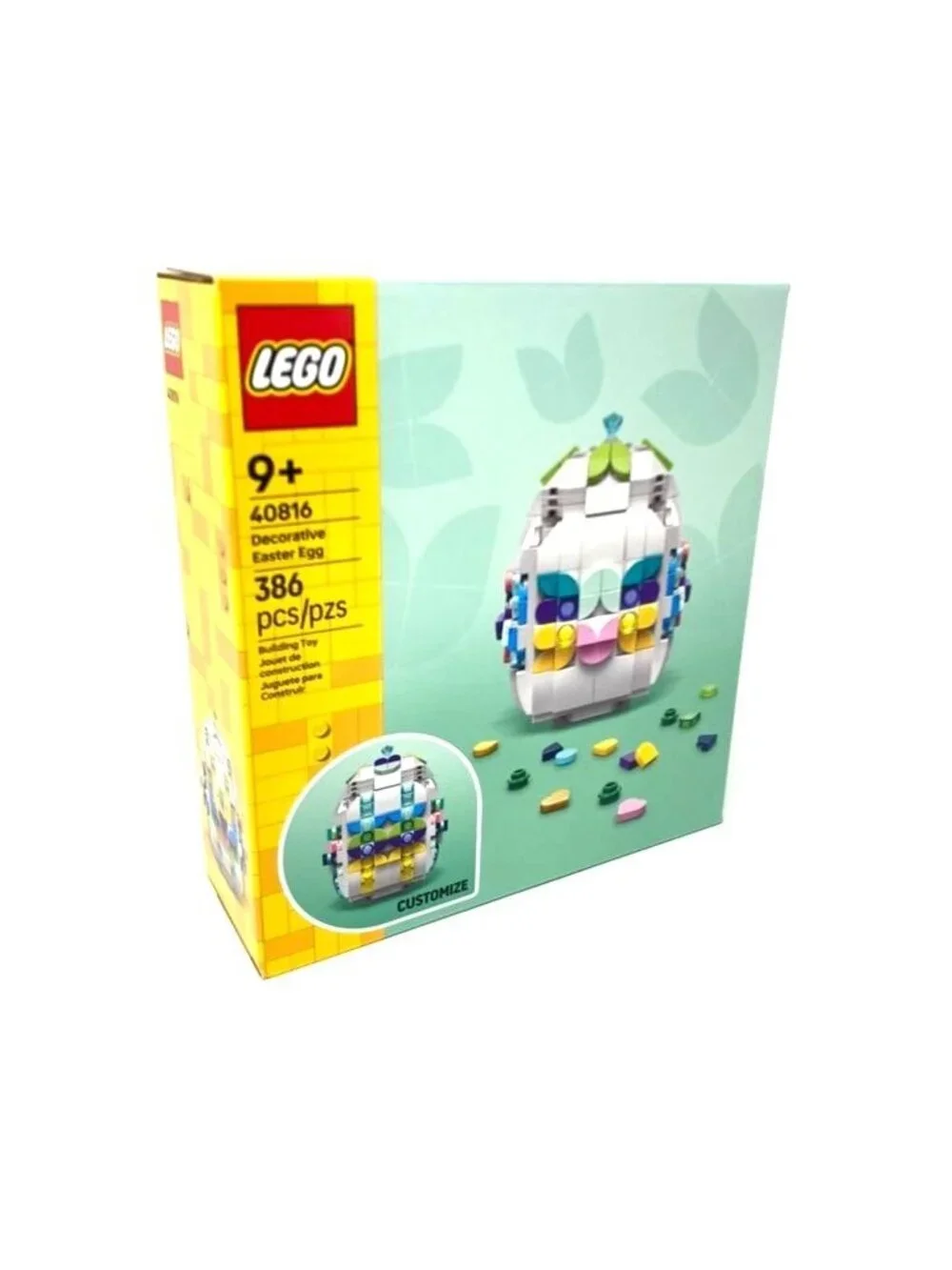 LEGO 40816 Decorative Easter Egg Building Toy Spring Ages 9+ 386 Pcs Creative